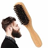Ailopta Bartbürste | Kompakte Haarbürste für Männer - Reich an Elastizität, glättet und...