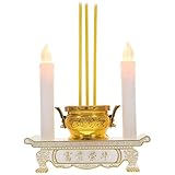 DOITOOL LED Elektronischer Räucherofen mit Flammenloser Kerze Sicherer Duftspender für...