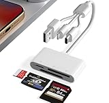 XD Kartenleser für SD/TF/XD Picture Card - 3 in 1 Lightning + USB-A + USB-C Multi Memory Card...