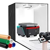 Fotozelt Lichtzelt 40x40x40 cm Fotostudio Fotobox Tragbare Faltbare Lichtwürfel mit 6 Farben...