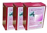 BIO-Aroniasaft 3 x 3 Liter Box, Sparpaket, Muttersaft, 100% Direktsaft, Original vo Aronia Kühnert,...