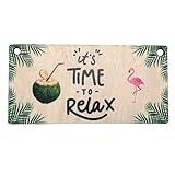 IT'S TIME TO RELAX, Hängeschild, hängende Dekoration an der Tür, Wanddekoration, Geschenk,...