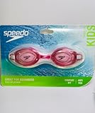 Speedo Splasher Kinder-Schwimmbrille, bequeme Passform, beschlagfrei, Rosa, Alter 3–6 Jahre