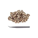 SUKITMISO 120 Stück M3x4x4.6mm Gewindeeinsatz, M3 Gewindeeinsätze Messing Heat Set Insert M3x4mm...