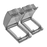 Kisangel 2 Stück wasserdichte Steckdosenabdeckung Typ Erhöhte Schutzbox für Außenbereich mit...