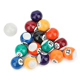 GOTOTOP Mini Pool Ball Billard Set, 16PCS 32MM Harz Kinder Pool Billardkugel Billardtisch Enthält...