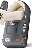 Kidiz® Babyfußsack Baby Fußsack Winterfußsack Babyschale mit Reißverschluss Kuschelsack...