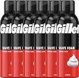 Gillette Classic Rasierschaum mit originalem Duft für Herren, schützt vor Reizung durch Rasieren,...