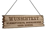 Generisch Schild personalisiert aus Holz mit Gravur selbst gestalten - Eiche Holzschilder 28-59 cm...