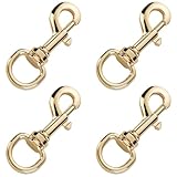 NJCXOLA 4 Stück Karabinerhaken mit Blattfeder, Haken mit Drehgelenk, 55 * 15mm Bolzenkarabiner...