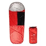 Camping-Schlafsack – Notfall-Unterkunft, Kompressions-Packsack, tragbare isolierte Decke,...