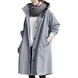 HUyydza Regenjacke Ultraleicht Damen - Leichte Sommerjacke Jacke Regenjacke Wasserdicht Atmungsaktiv...