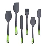 Gatuida 1 Satz Silikon Spatelset Teilig Hitzebeständige Teigschaber für Backen Ergonomischer Griff...