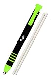 Läufer 69541 Radierstift grün, inkl. 2 Ersatzradierer, nachfüllbarer Radiergummi, sehr präzise,...