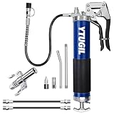 Fettpresse für Schmiernippel, Einhandfettpresse, 8000 PSI Hochleistungs Fettpresse mit...