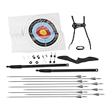Recurve Bogen, 135 x 30cm Set Erwachsene Pfeil, 30LBS Jagd Langbogen Set, Recurvebogen für...