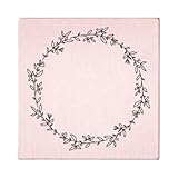 May and Berry Holzstempel - Kranz, 45x45mm, Rosa