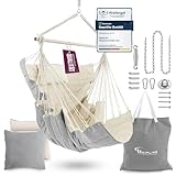 HEIMLING Hängesessel High-Class Outdoor & Indoor XXL [All Inclusive Paket mit Aufhängung + 3...
