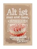 KE - Glückwunsch-Karte zum Geburtstag für Männer mit Spruch, mit Umschlag, DIN B6, lustige...