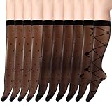 SUMCNU 10 Paare Nylonstrümpfe Damen Feinstrümpfe Damen Nylon Strümpfe Nylonstrümpfe Nylon...