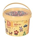 Hama Perlen 180-67 Bügelperlen im Eimer Nr. 180 mit ca. 10.000 bunten Midi Bastelperlen mit...