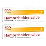 Hämorrhoidensalbe mit Hamamelis und Panthenol von apodiscounter 2x30 g