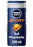 NIVEA MEN Sport Duschgel (250 ml), pH-hautfreundliche Pflegedusche mit vitalisierendem Duft, Männer...