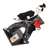 Milisten Traditionelle Japanische Samurai Figurine Handgefertigte Deko für Schreibtisch und Zuhause...