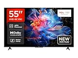 TCL 55V6C 55 Zoll Direct LED TV, 4K HDR Fernseher, Smart TV mithilfe von Google TV (Dolby Audio,...