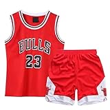 Qkydky Kinder Basketball Trikot Set - Atmungsaktiv, Leicht & Langlebig - Perfekt für Training &...