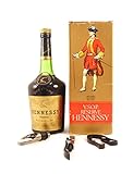 Hennessy VSOP Reserve Cognac 1970's (Original Box), da zu 3 Weinaccessoires, 1 x 700ml