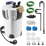 EXLECO Außenfilter Aquarium 1400L/H 35W Filter für Aquarien Einstellbar Aquariumfilter,...