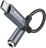 Nimaso USB C zu 3.5mm Klinke,USB C Aux Adapter zu Kopfhörer Jack Audio Adapter,Adapter USB C auf...