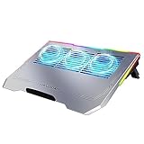 LIANGSTAR Laptop Cooling Pad 12-17.3 Zoll, 3Fans Laptop Cooling Pad (1600RPM) mit rutschfestem...