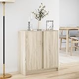 Tidyard LED-Sideboard Anrichte Kommode mit Türen,Beistellschrank Highboard Wohnzimmerschrank...