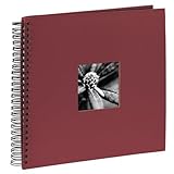 Hama Fotoalbum Jumbo 36x32 cm (Spiral-Album mit 50 schwarzen Seiten, Fotobuch mit...