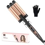 Welleneisen Lockenstab 3 Fässer - BESTOPE MIX Welleneisen für Haare 22mm Keramik Mermaid Hair...
