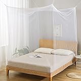 LINSOCLE Moskitonetz Bett, Moskitonetz für Reisen, Moskitonetz Doppelbett 200x200x180cm,Mosquito...