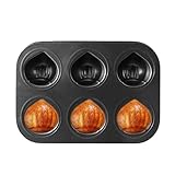 Brotbackform | 6 Gitter-Design, antihaftbeschichtete Kuchenform – Muffinform, gleichmäßiges...