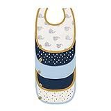 LÄSSIG Baby Kleinkind Lätzchen Set (5 Stk.) Klettverschluss Baumwolle wasserdicht/Value Pack Bib...