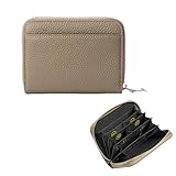 LUYYBDBG Geldbörse All-Match-Brieftasche Aus Rindsleder Der Ersten Schicht, RFID-antimagnetgitter,...