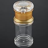 Yctze Acryltransparent und Goldölflasche - Flüssiggeschirrtopf für Sojasauce, Essig und...