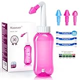 Nasendusche Set, Nasenspülkanne zur Nasenreinigung und Nasenspülung，BPA-frei, 300 ml, mit 30...