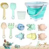 12 Stück Sandspielzeug Strandspielzeug Kinder, Strand Spielzeug Set, Sandkasten Spielzeug mit...