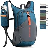 BECOJADDE 15L Wanderrucksack Herren Kleiner Rucksack Damen Leichter Daypack Tagesrucksack Faltbarer...