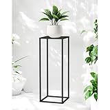 DanDiBo Pflanzenständer Metall Schwarz Eckig 80 cm 96588 Beistelltisch Hoch Blumenhocker...