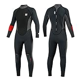 Voll-Neoprenanzug für Herren, 3 mm, Triathlon-Neoprenanzug, Damen, Reißverschluss, warm, geeignet...