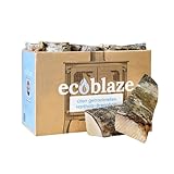 EcoBlaze ofengetrocknetes Brennholz – Pizzaofenholz – Hartholzscheite für Holzbrenner –...