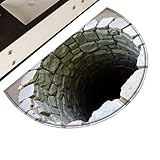 3D-Lochmatte – Teppich mit optischer Täuschung, weiche waschbare Fußmatte, dekorative...