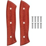 Healeved Küchenmesser Ersatzgriff aus Rotem Pearwood Ergonomischer Rutschfester Holzgriff für...